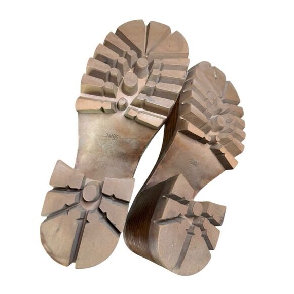 Jeffrey Campbell Quavo Ice Crinkle Patent Leather Chunky Platform Boots Size 10 - Picture 13 of 14